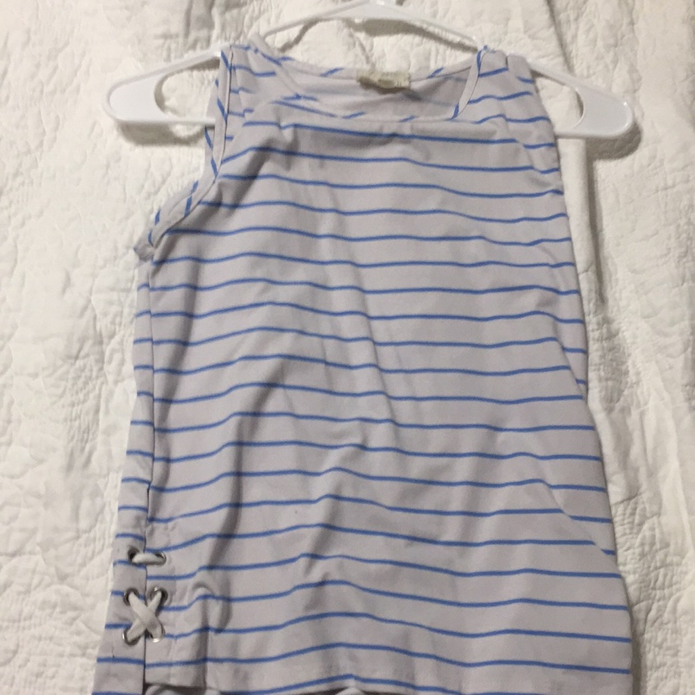 Children’s blue and white tank